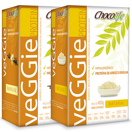 Veggie Protein, Chocolife, R$ 115 (400 g).