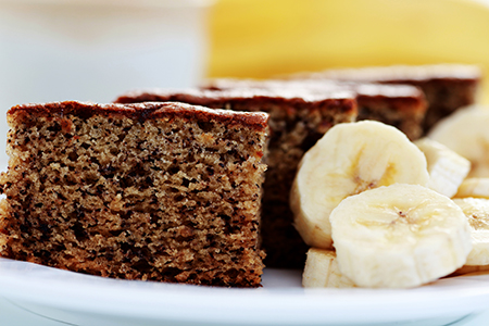 bolo de banana fit