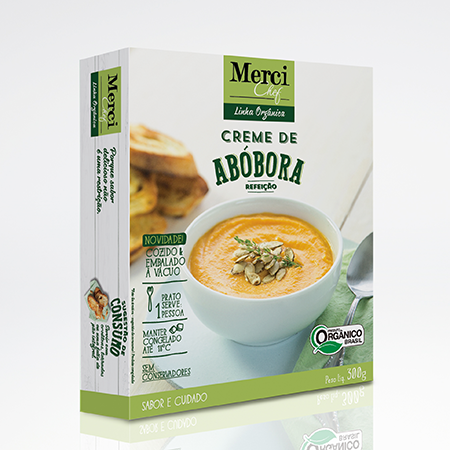 creme de abóbora Merci Chef linha Orgânica