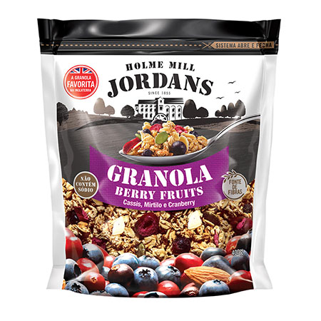 Granola Jordans Berry Fruit com Cassis, Mirtilo e Cranberry