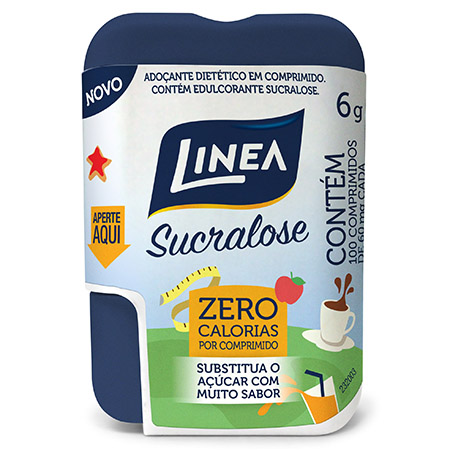 Adoçante em comprimido LINEA Sucralose